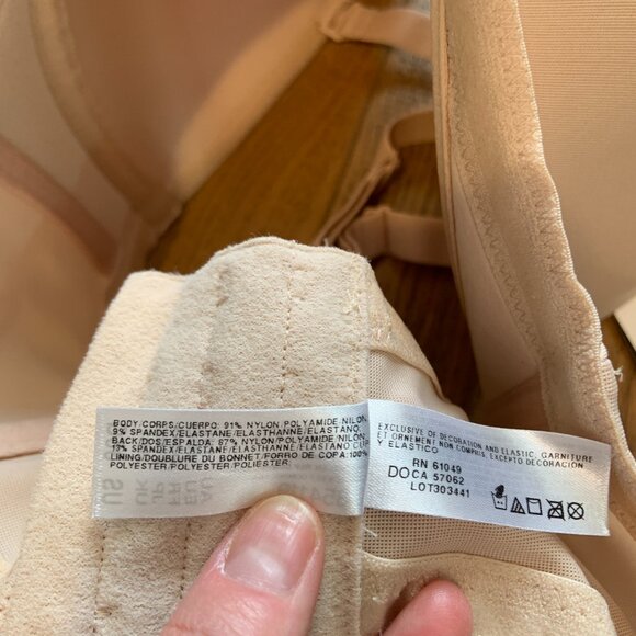 Wacoal Red Carpet Convertible Strapless Full Figure Underwire Bra 36G - Picture 6 of 11